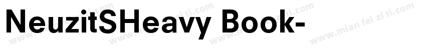 NeuzitSHeavy Book字体转换